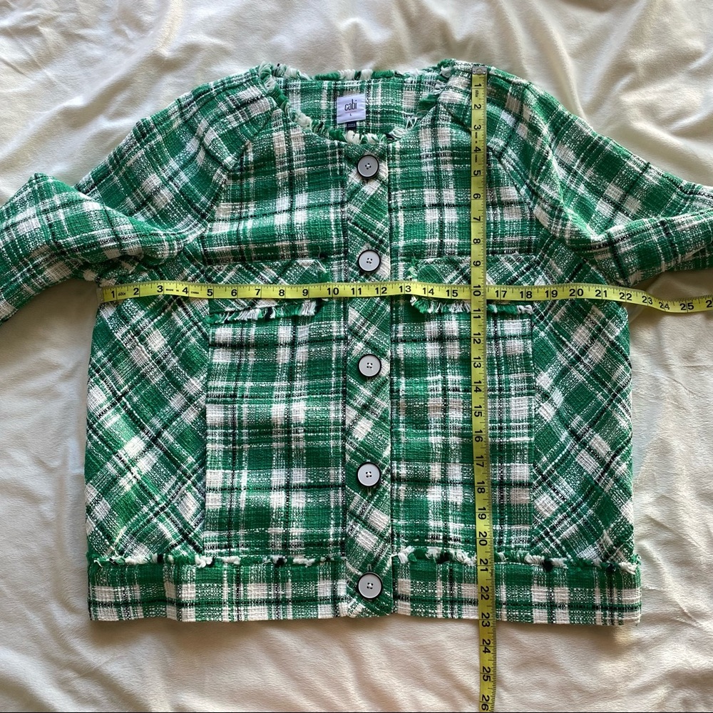 CAbi Green Plaid Blazer - Picture 10 of 11